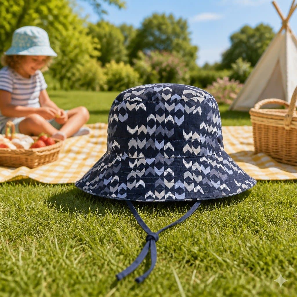 Kids Reversible Bucket Hat for Sun Safety