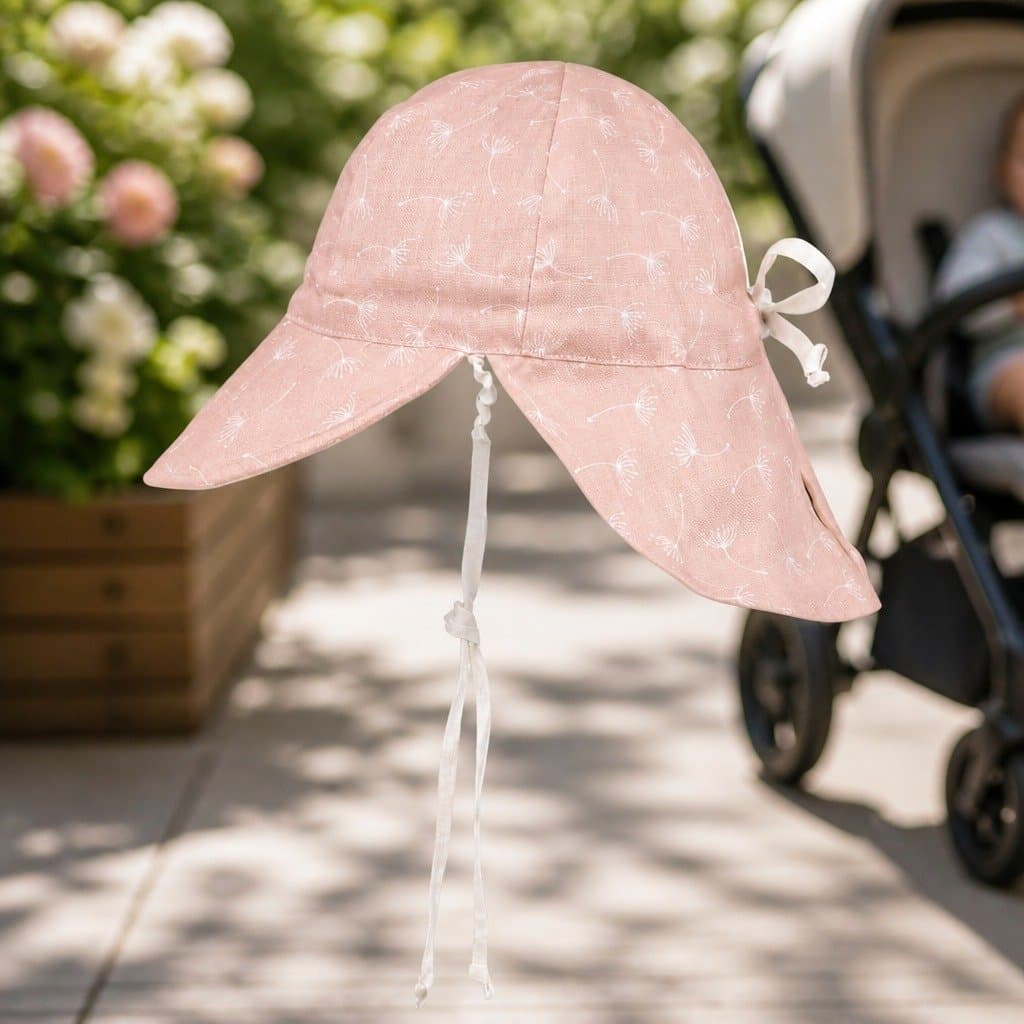Baby Flap Hat Reversible Sun Protection UPF50+ Lightweight Newborn Toddler Pram