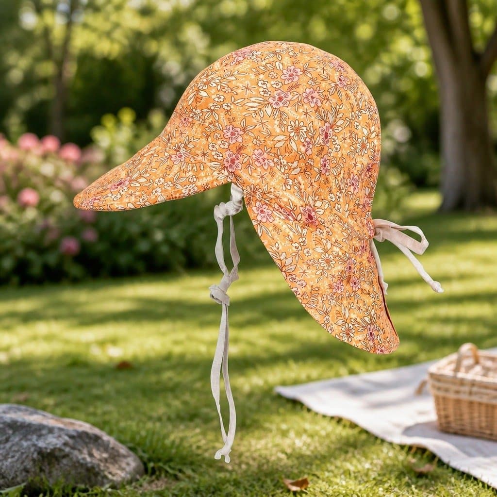 Heritage Reversible Legionnaire Hat for Babies with UPF50+