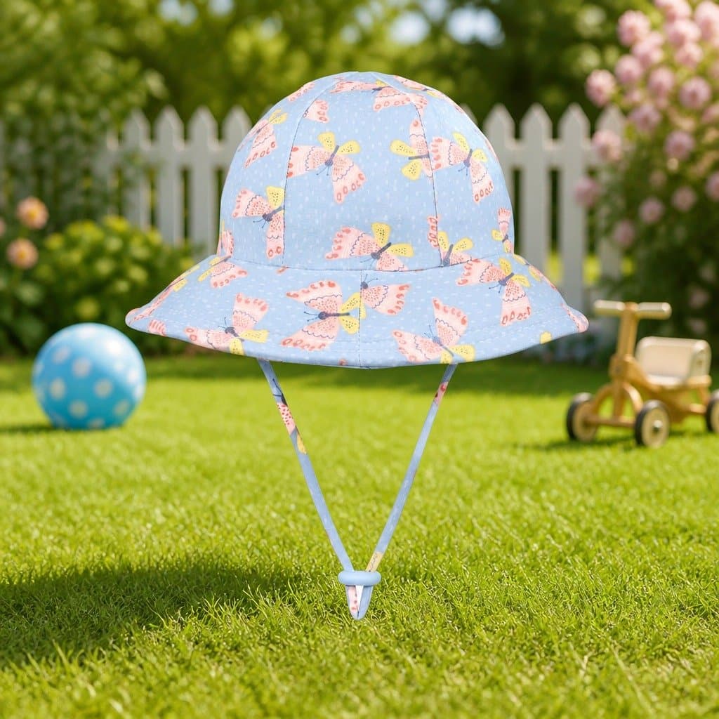 Butterfly Toddler Bucket Hat with UPF50+ Sun Protection