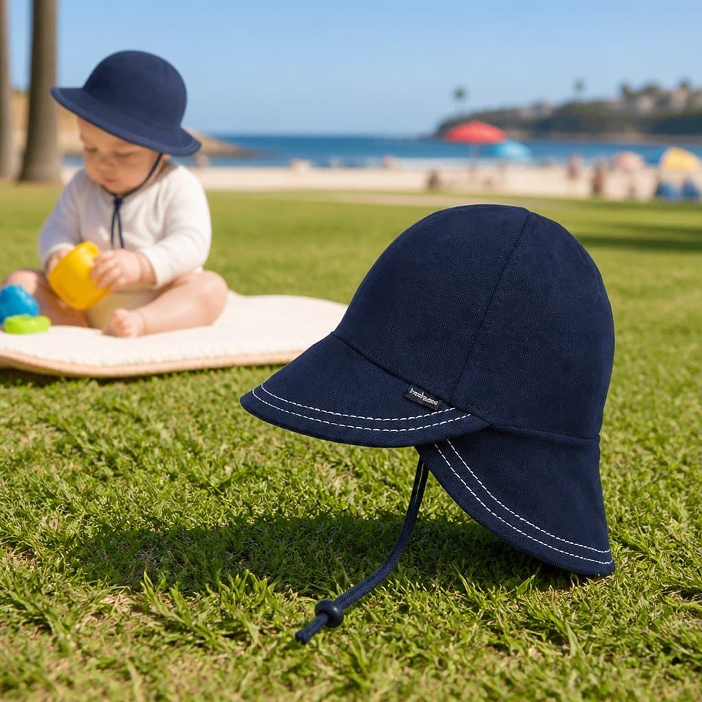 Legionnaire Baby Sun Hat UPF50+ Soft Cotton Jersey