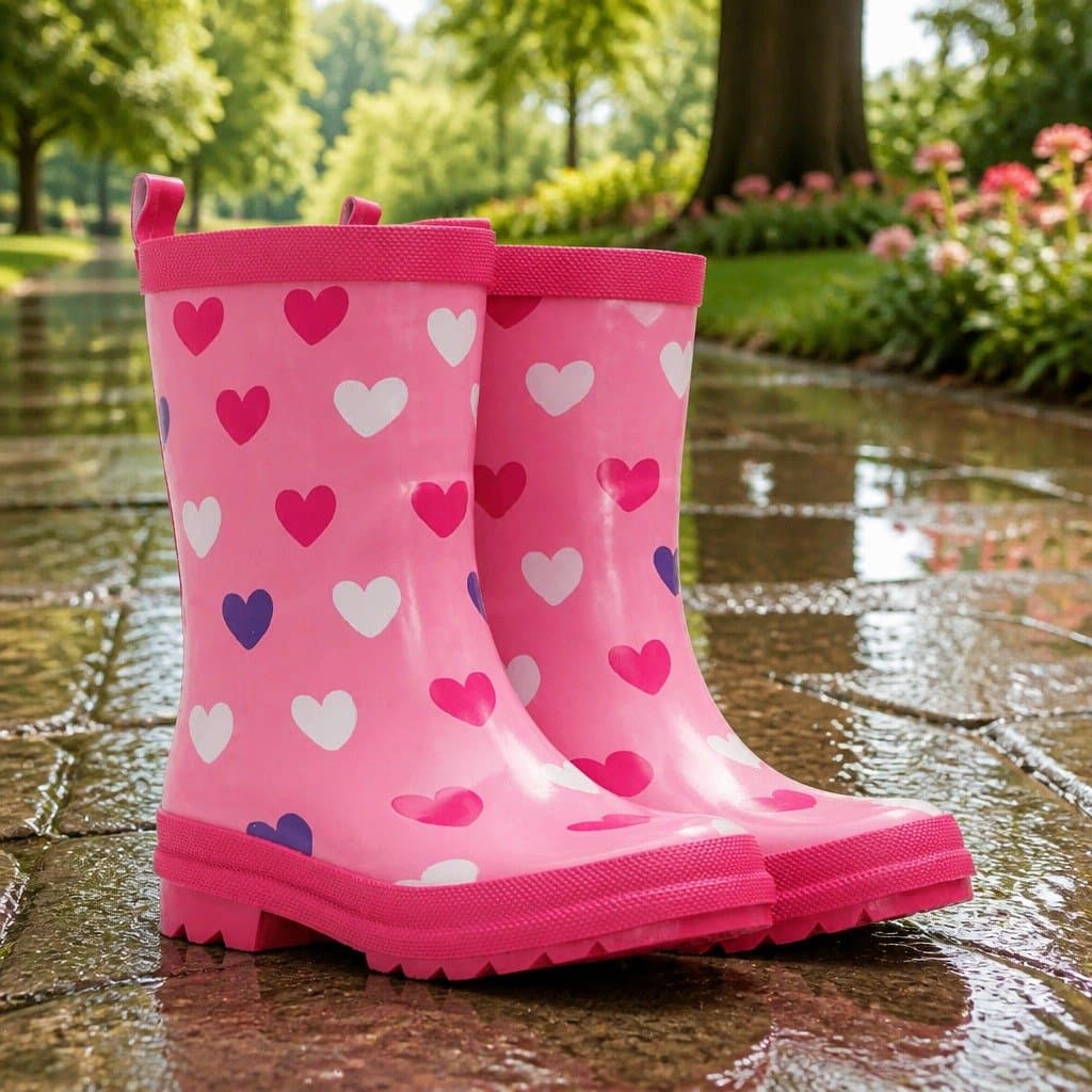 Kids Slip Resistant Matte Waterproof Rain Boots