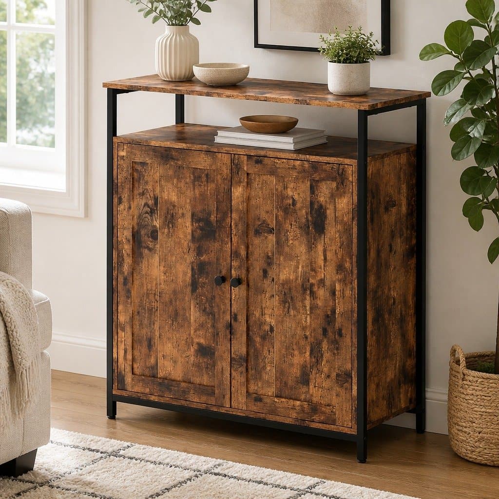 Storage Cabinet with Adjustable Shelves