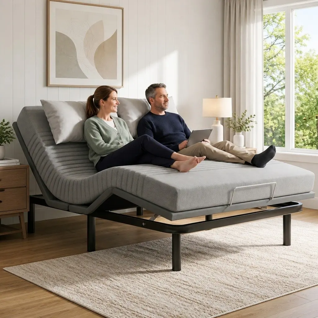 Queen Electric Bed Frame & 15cm Thick Memory Foam Mattress