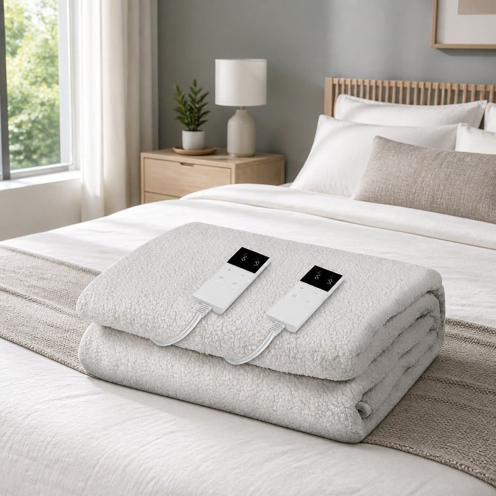 Double Electric Blanket with Fleece Underlay