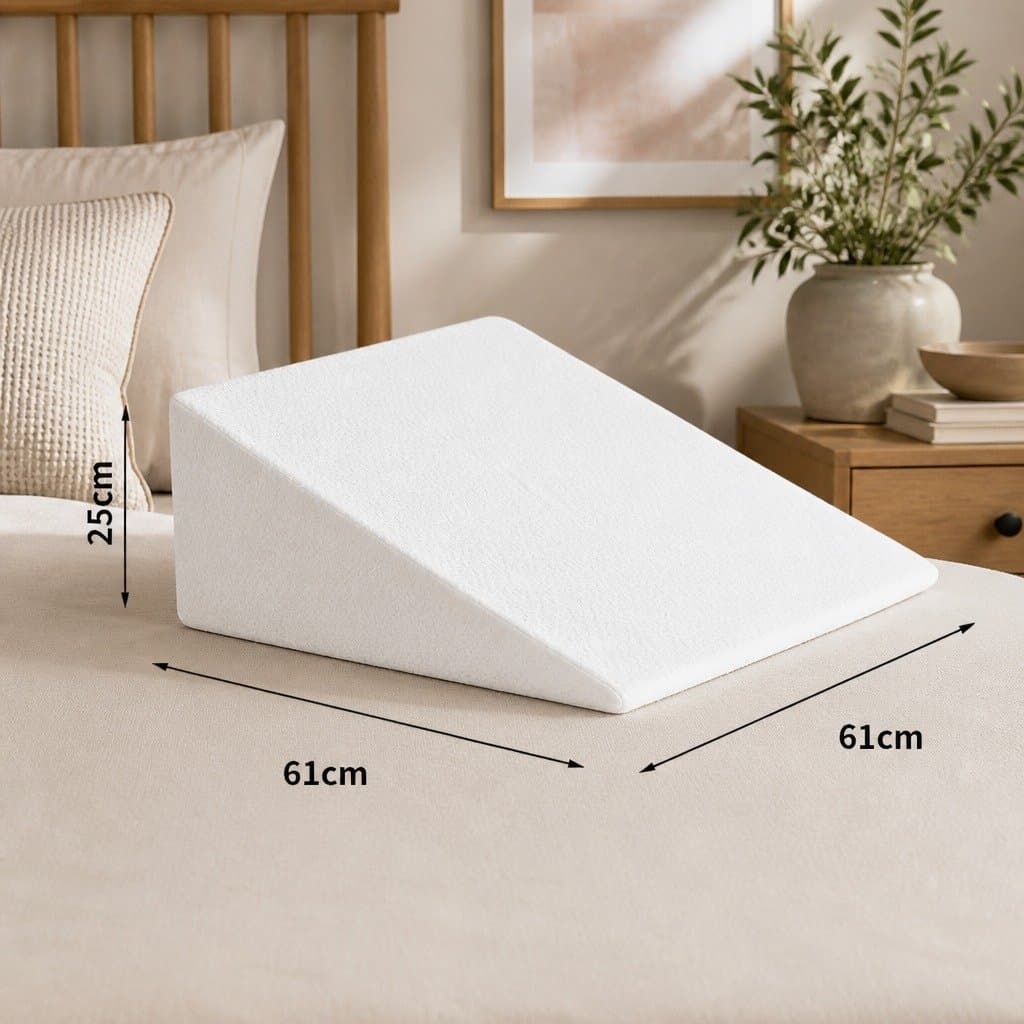 Wedge Pillow with Memory Foam Support