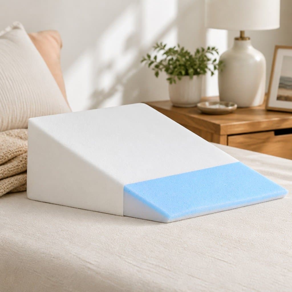 Wedge Pillow with Memory Foam Support
