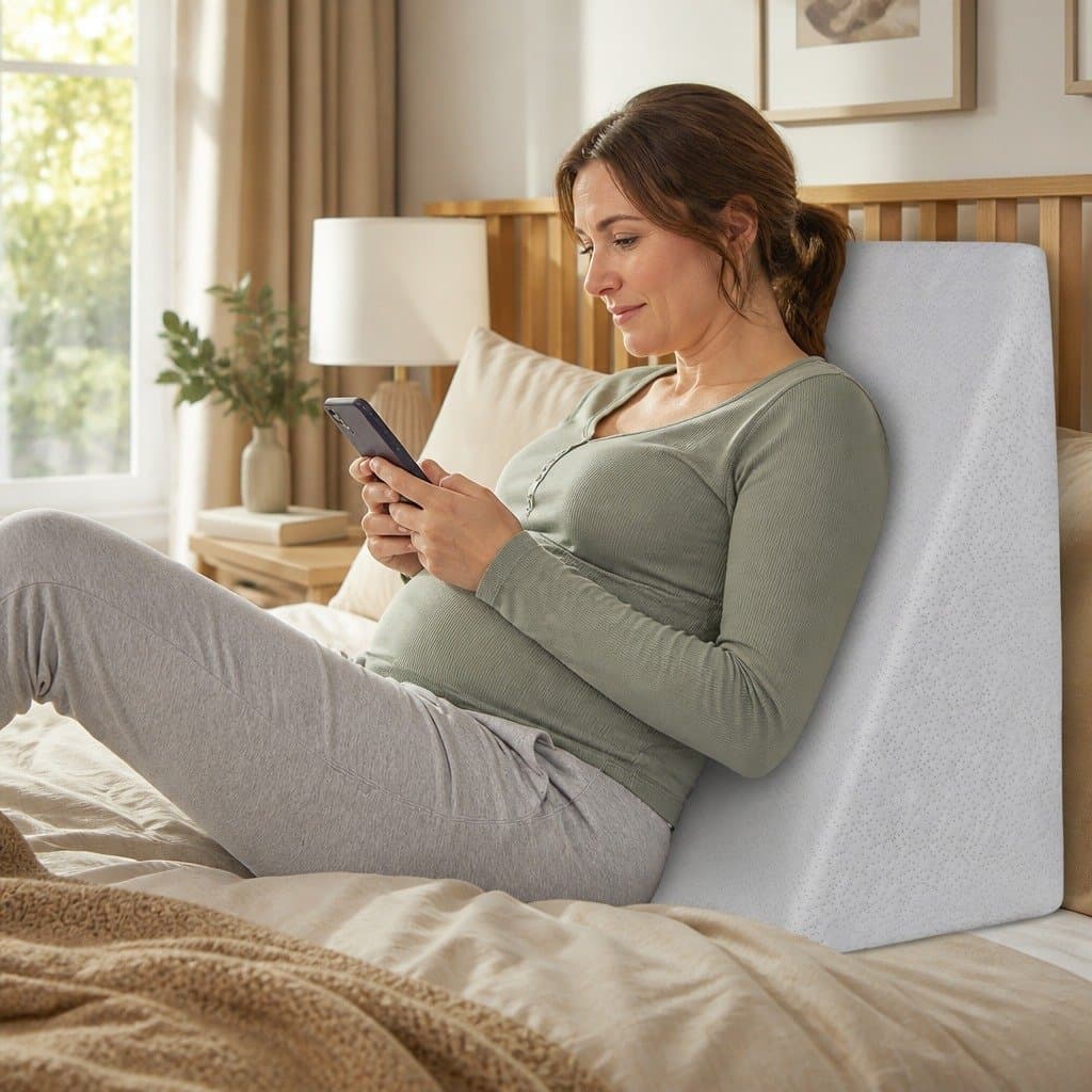 Wedge Pillow with Memory Foam Support