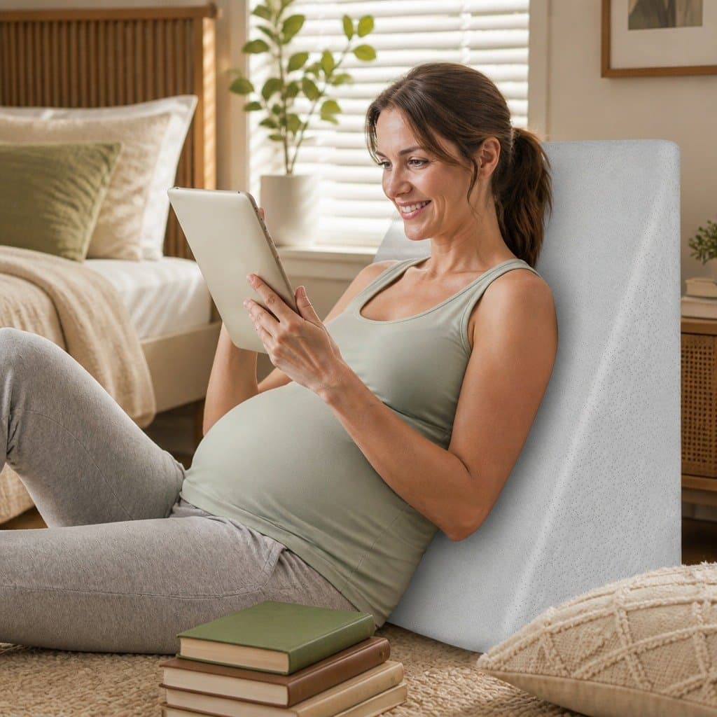 Wedge Pillow with Memory Foam Support