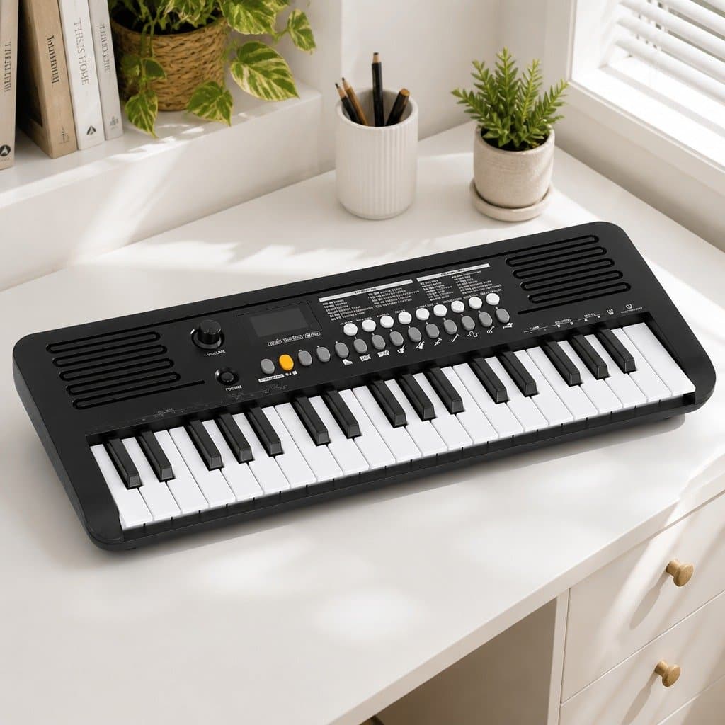 Portable 37-Key Digital Piano with Responsive Touch