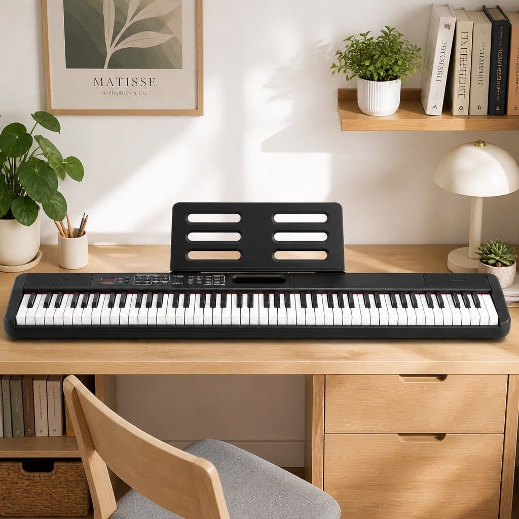 88-Key Electronic Piano Keyboard with Bluetooth