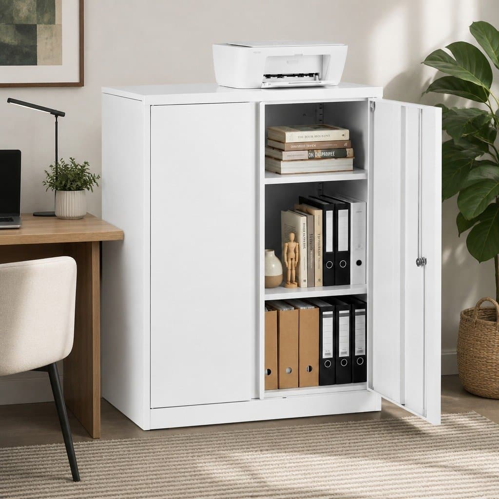Steel Filing Cabinet with 3-Point Locking System