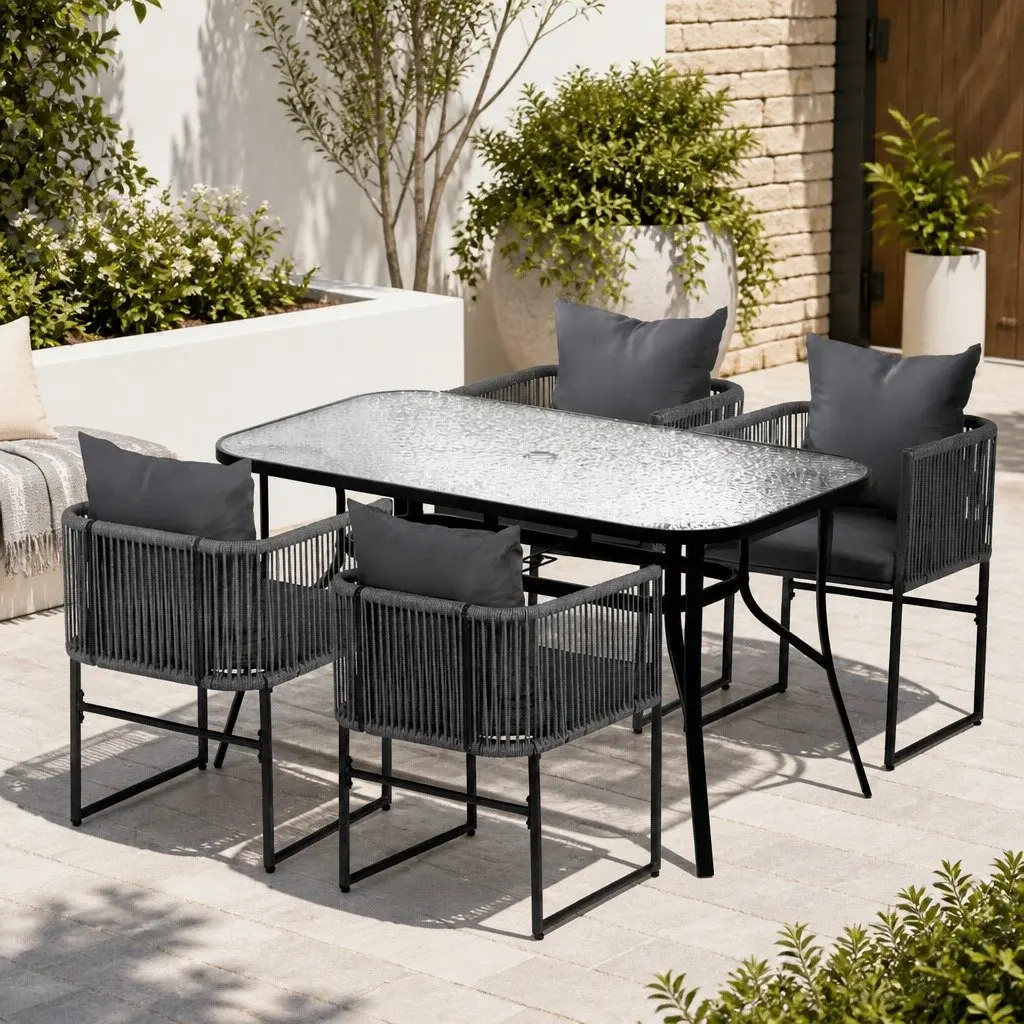 5PC Outdoor Dining Set for Garden and Patio