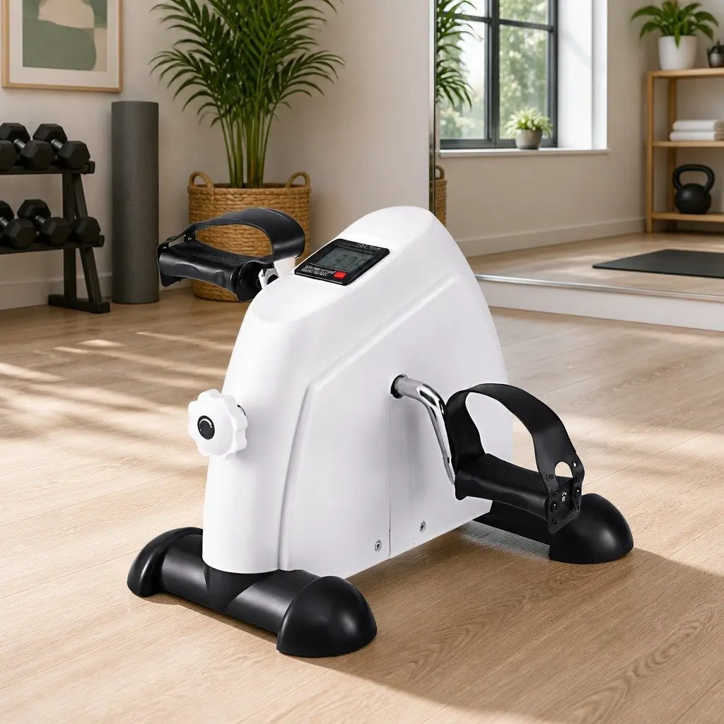 White Pedal Exerciser for Home and Office