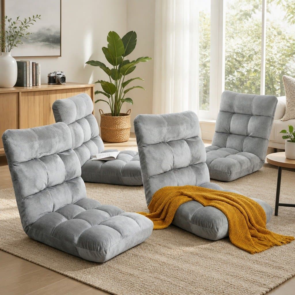 Grey Flannel Adjustable Lounge Chair