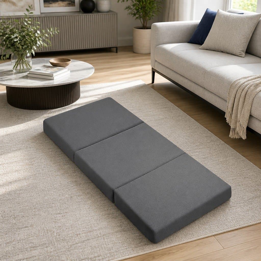 Foldable Foam Mattress for Chair and Bed Use