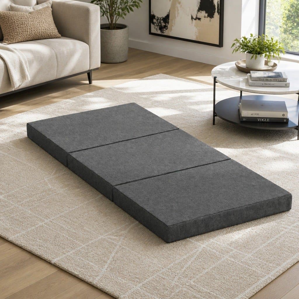 Foldable Foam Mattress for Chair and Bed Use