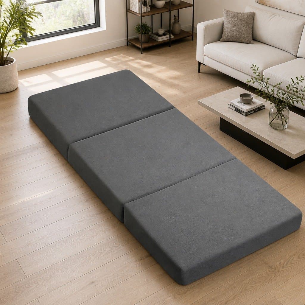 Foldable Foam Mattress for Chair and Bed Use