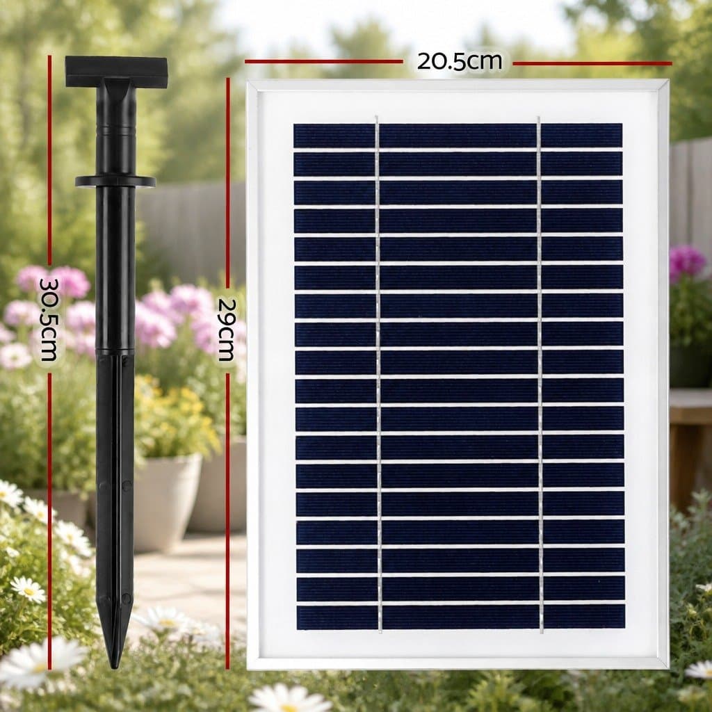 Solar Pond Pump with Battery Kit and LED Lights