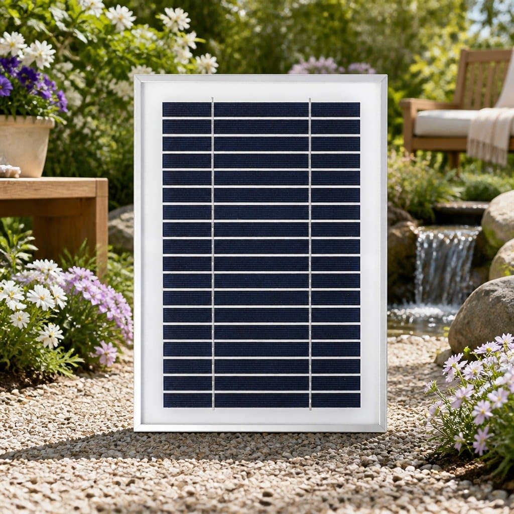 Solar Pond Pump with Battery Kit and LED Lights