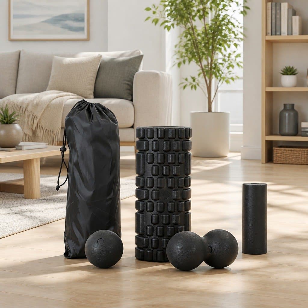 High Density Foam Roller Set 4 in 1 for Deep Tissue Relief
