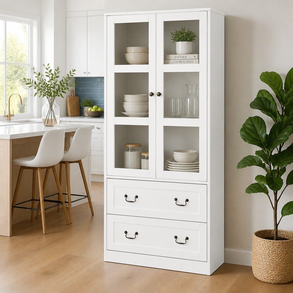 180cm Buffet Sideboard with Clear Door