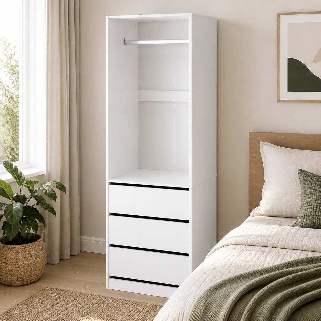 Wardrobe Storage Organizer with 3 Drawers