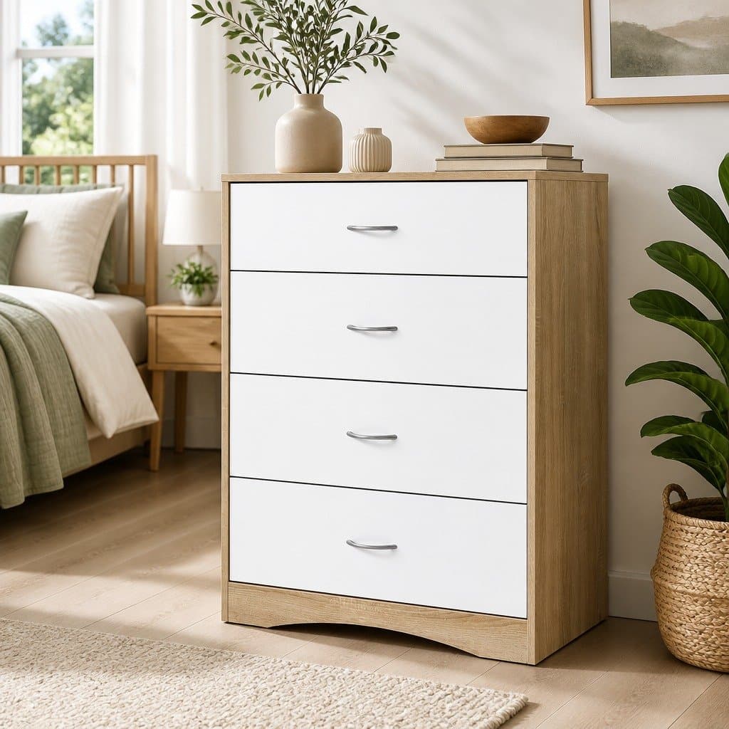 4 Drawer Chest of Drawers for Bedroom Storage