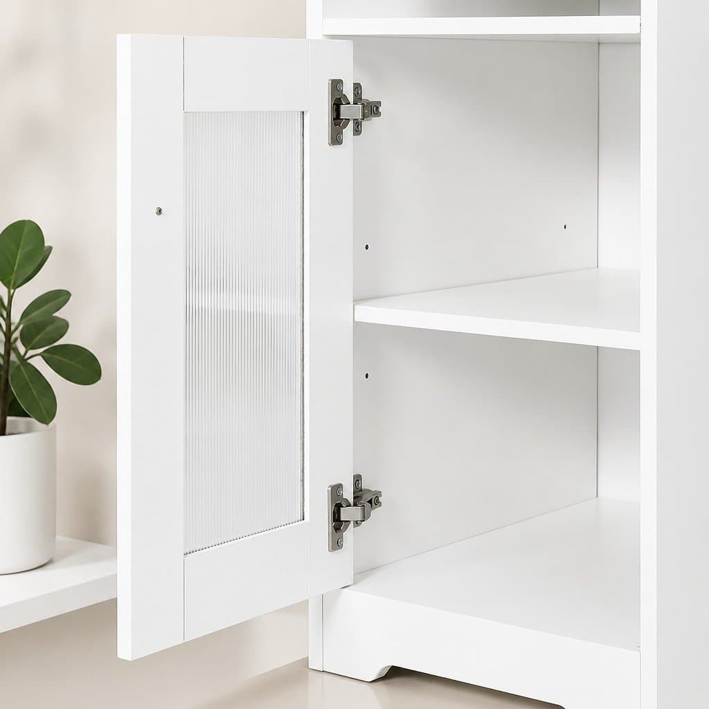 L-Shape Computer Desk with Storage and Drawers