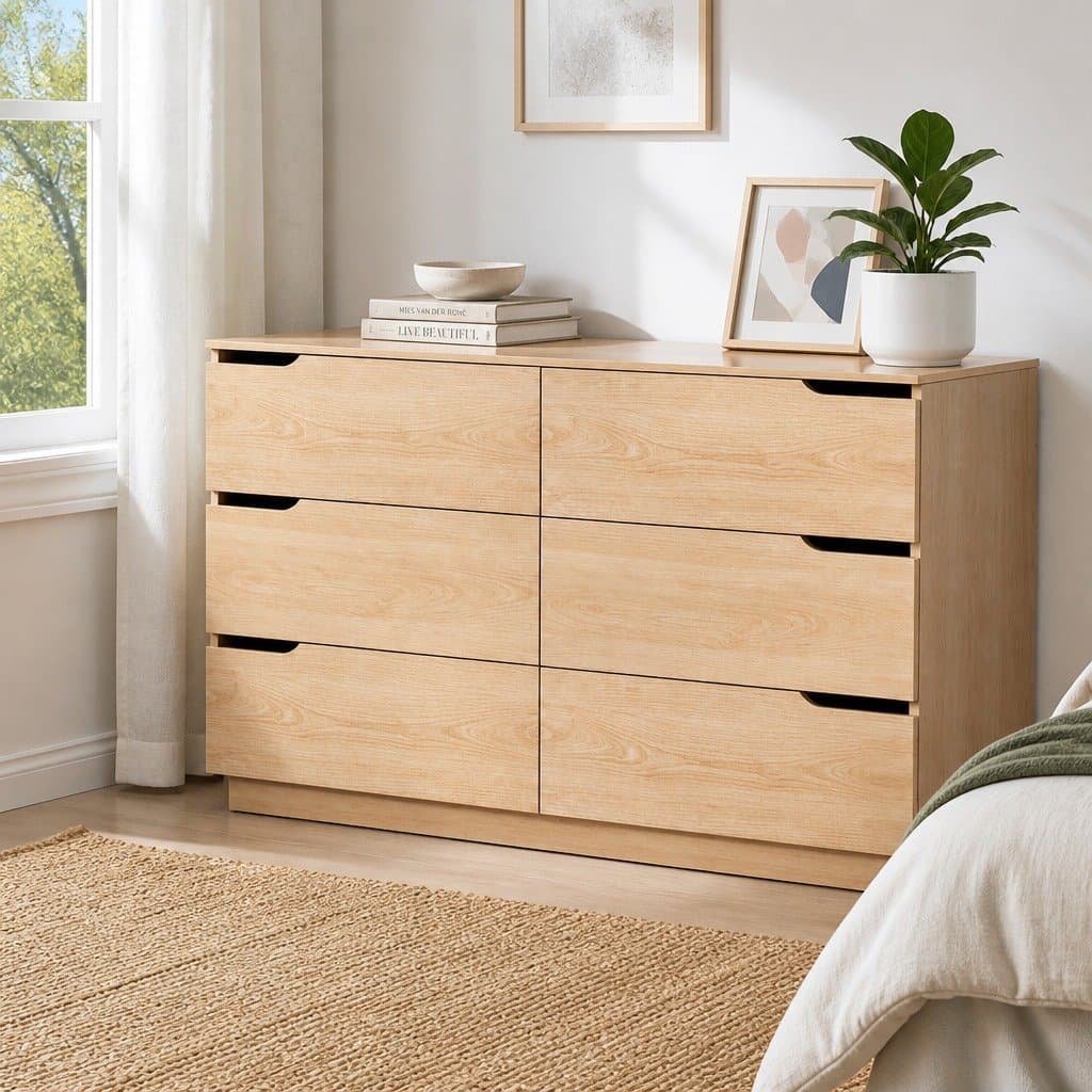 6 Drawer Chest for Bedroom Storage