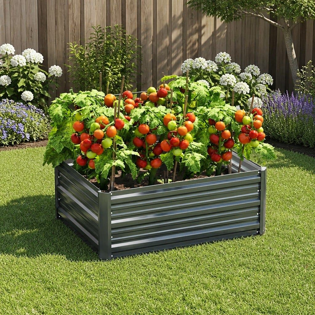 Raised Garden Bed Planter Box 80x60x30cm