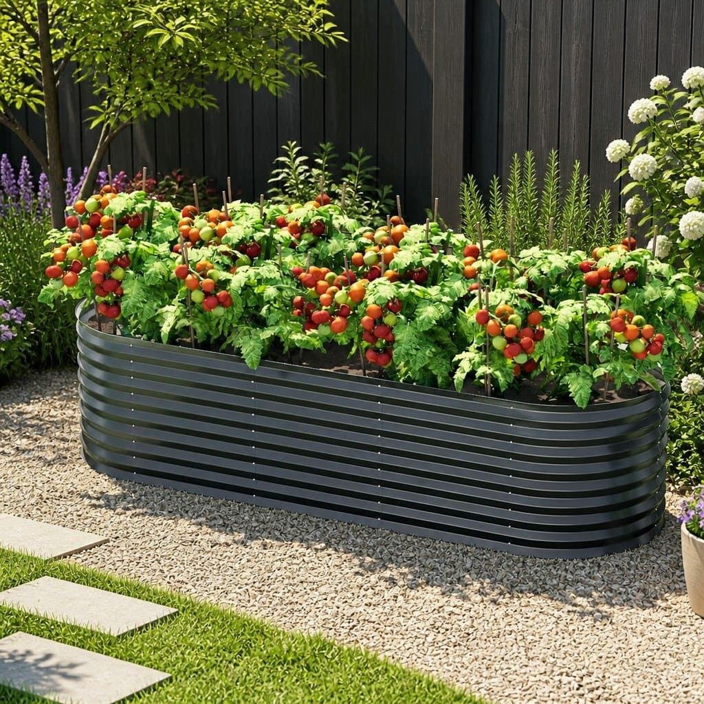 Raised Garden Bed 240cm x 80cm for Plants