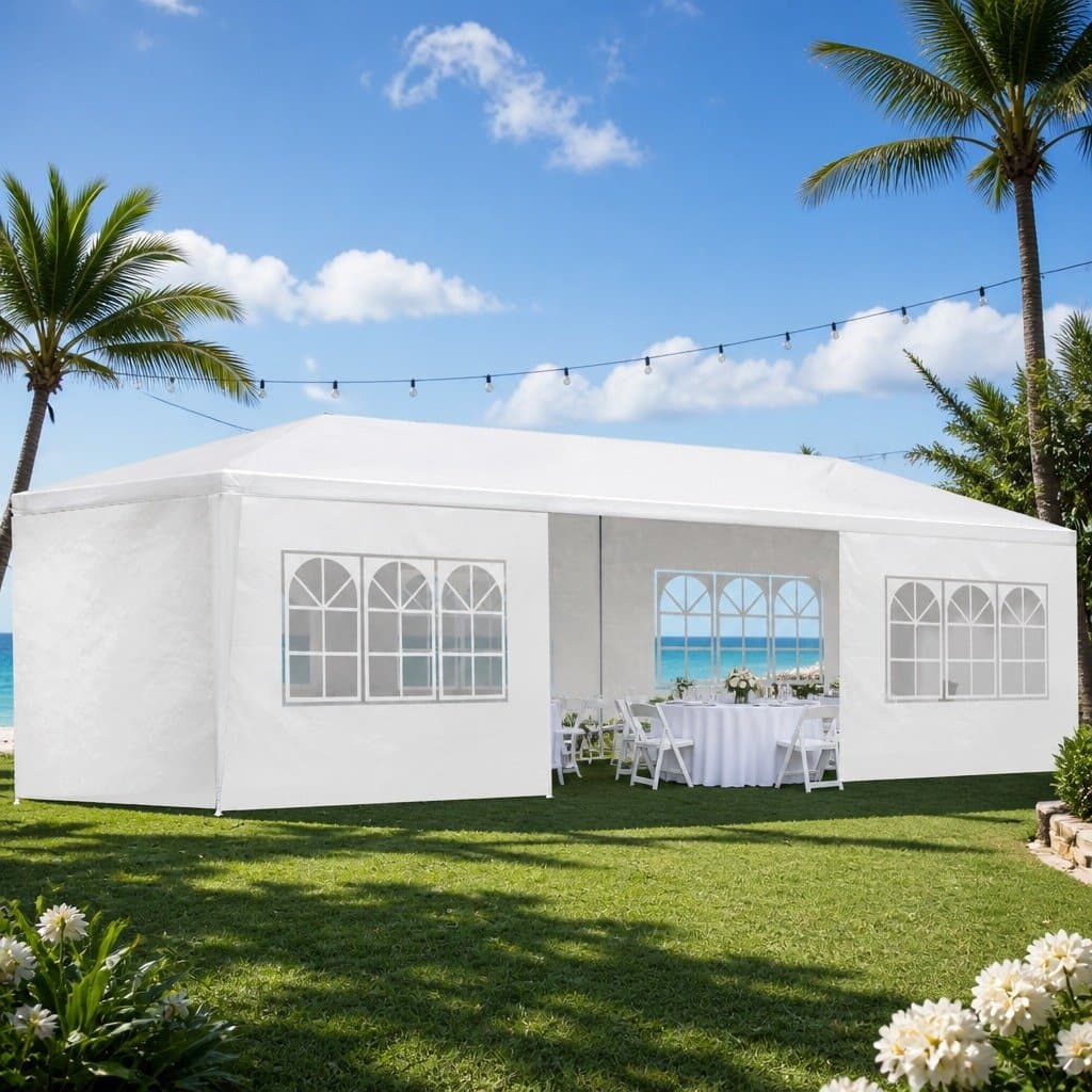 Gazebo 3x9m Outdoor Wedding Canopy with Panels