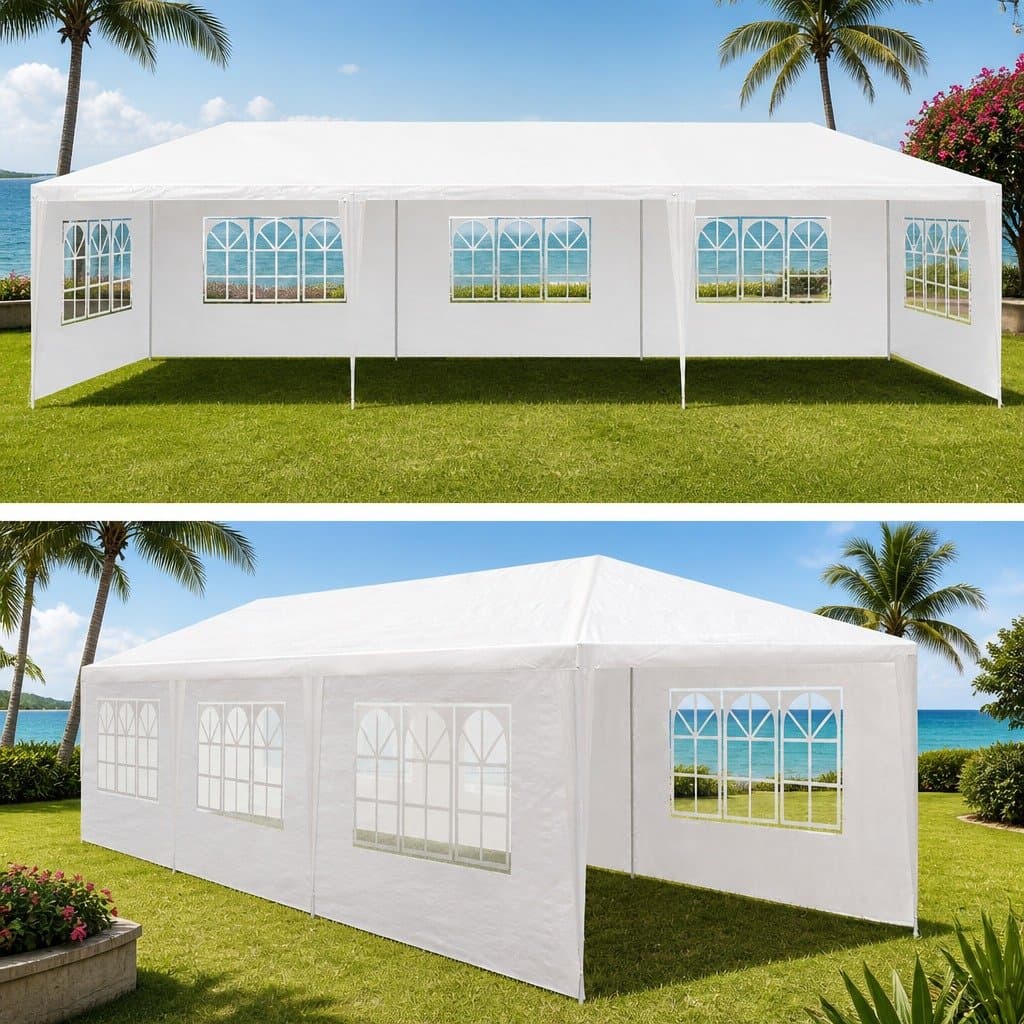 Gazebo 3x9m Outdoor Wedding Canopy with Panels