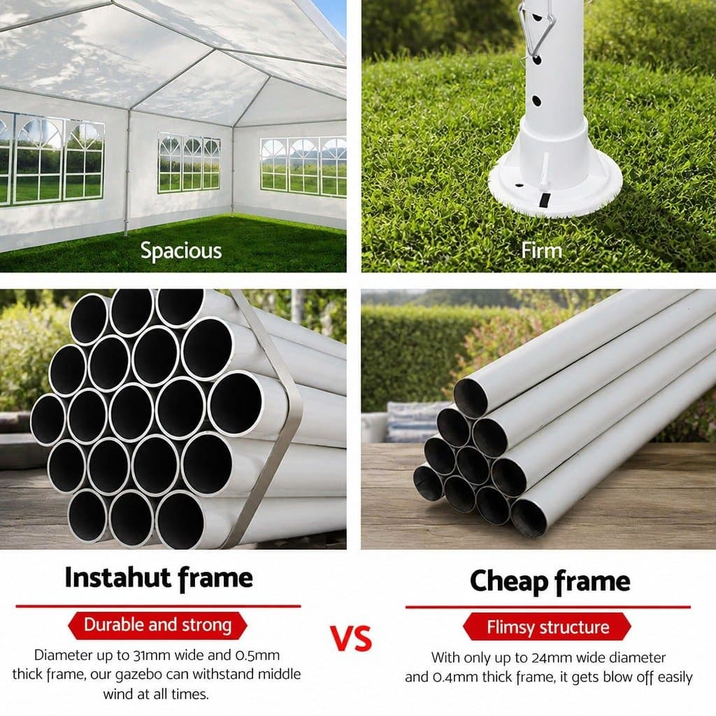Gazebo 3x9m Outdoor Wedding Canopy with Panels