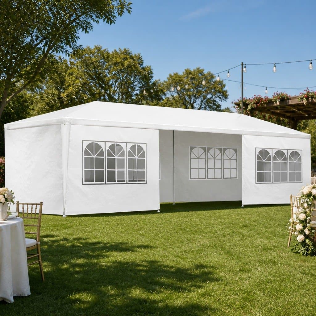 Gazebo 3x9m Outdoor Wedding Canopy with Panels