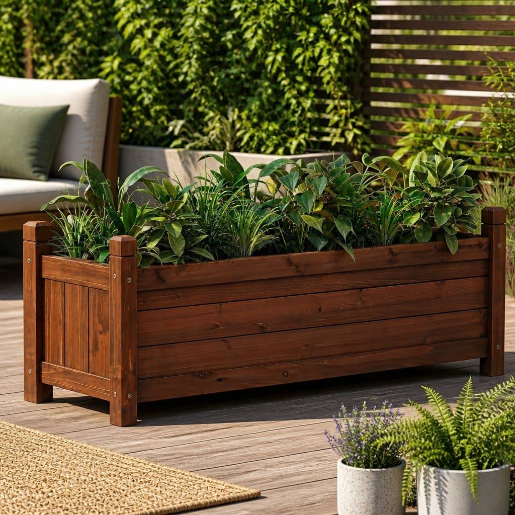 Wooden Raised Garden Bed for Vegetables and Herbs
