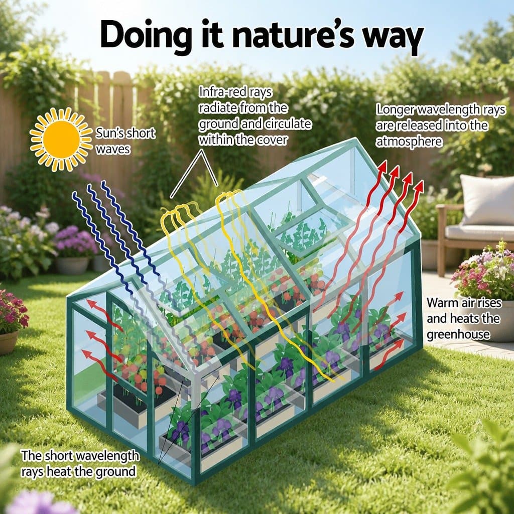 1.9x1.9x1.83M Greenhouse with UV-Resistant Panels