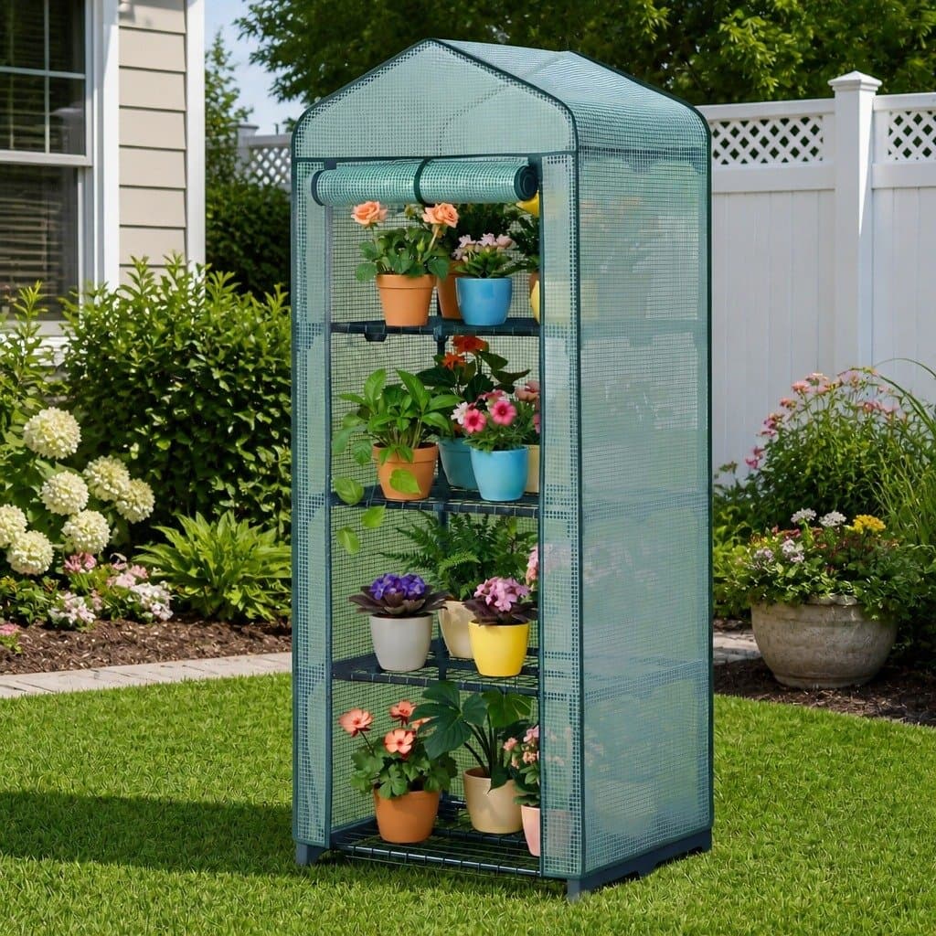 4-Tier Mini Greenhouse for Year-Round Growing