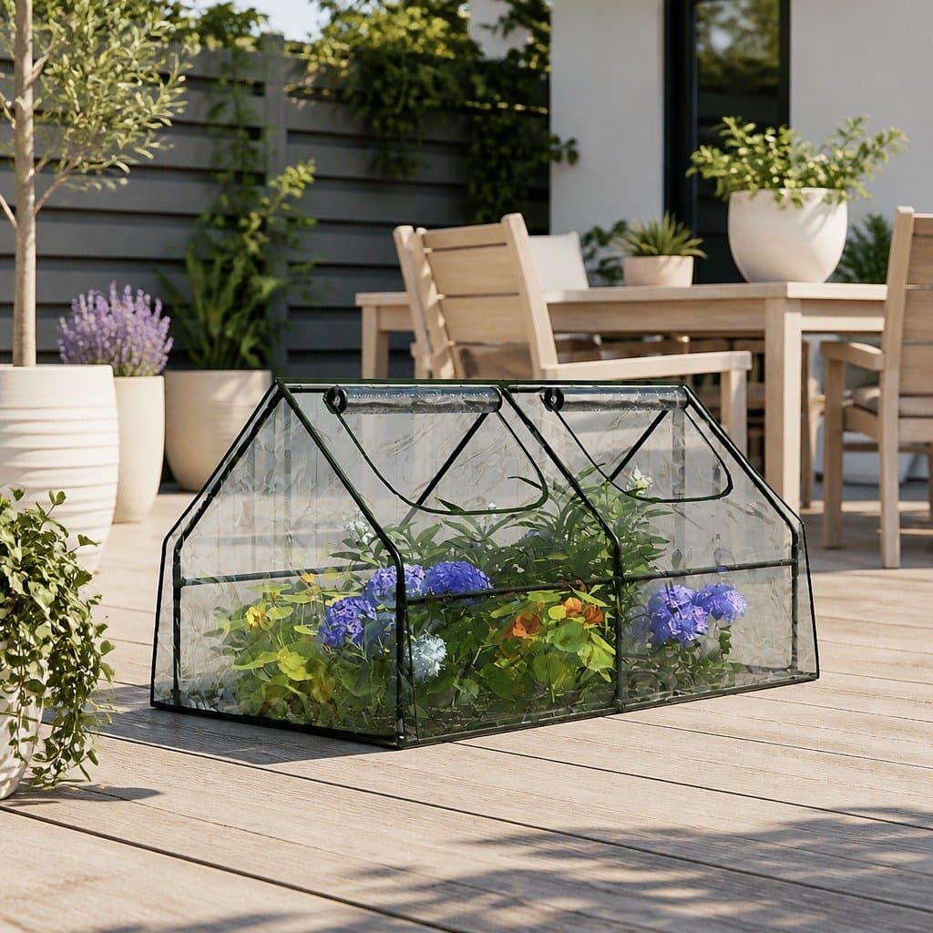 Mini Greenhouse 1.8x0.9x0.9M with Roll-Up Window