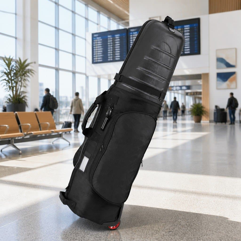 Golf Travel Bag with Wheels and Hard Case