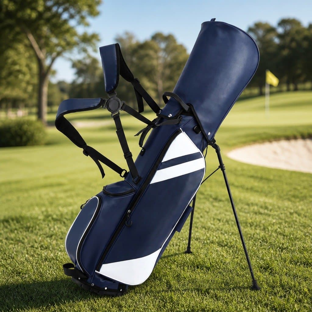 Golf Stand Bag with Dual Straps and Club Dividers