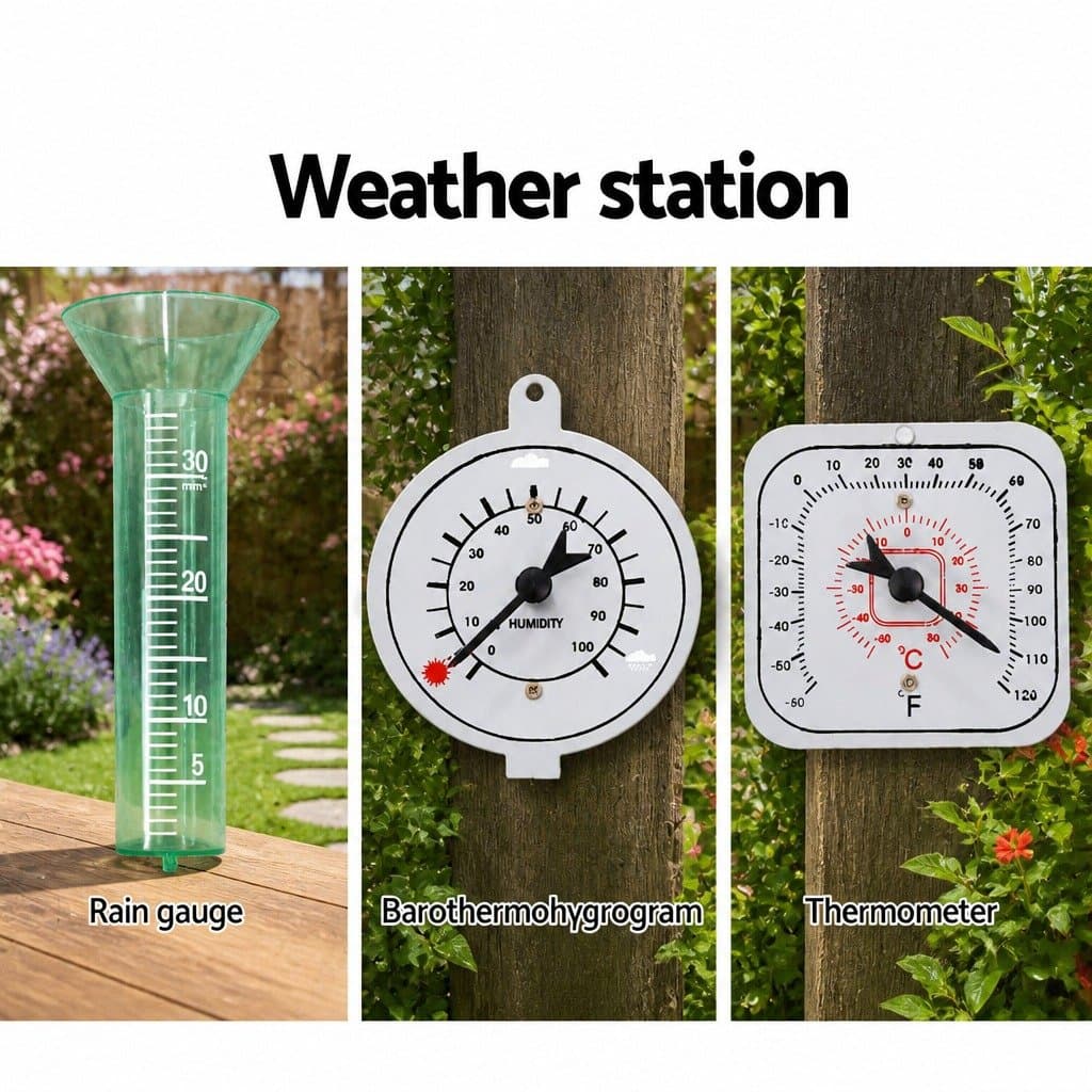 6FT Garden Windmill with Weathervane