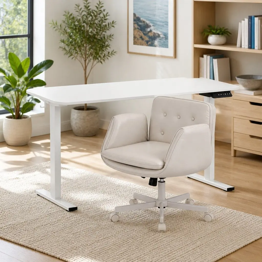 Electric Standing Desk and Ergonomic Chair Set