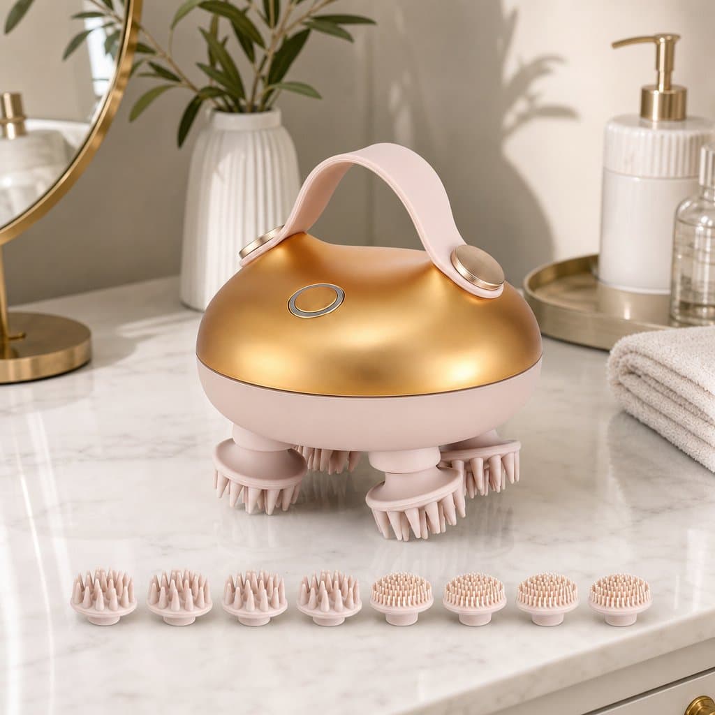 Portable Rechargeable Scalp Massager for Stress Relief