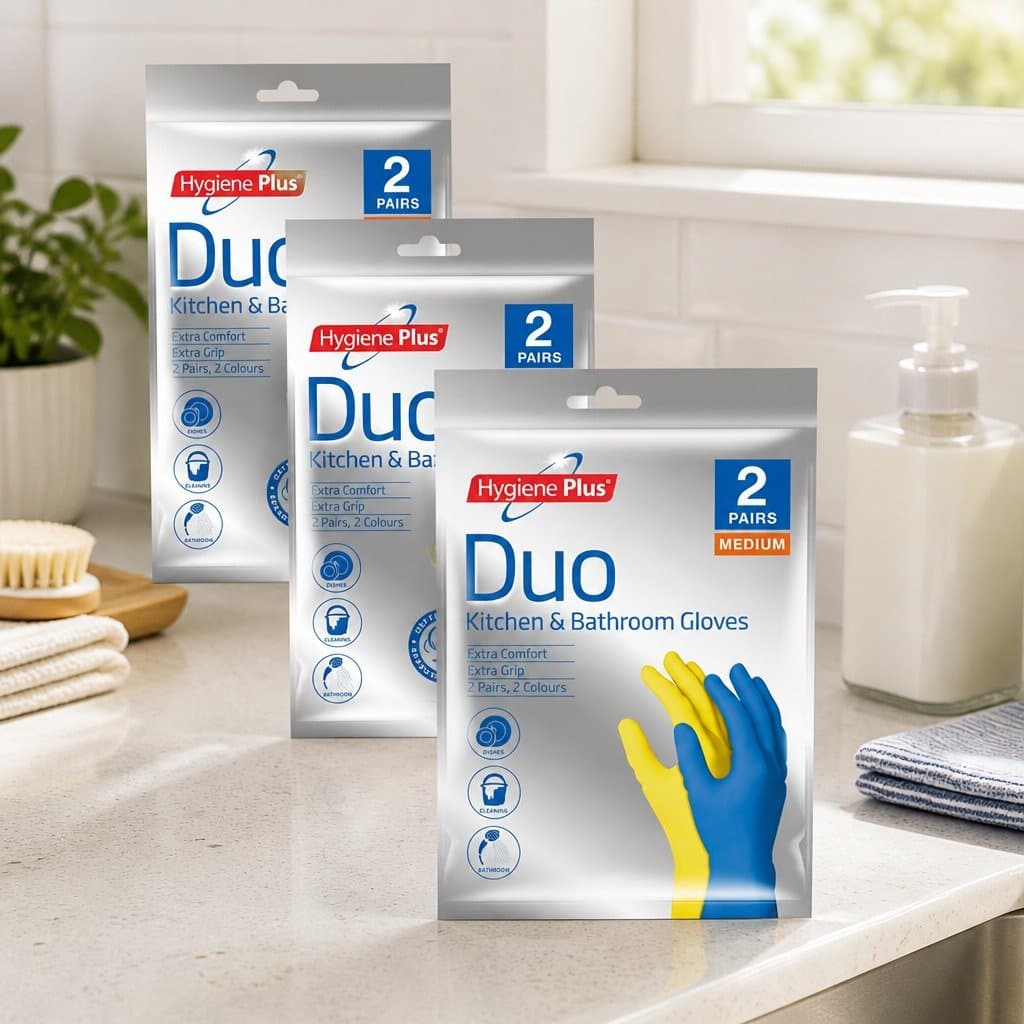 Medium Cleaning Gloves for Kitchen and Bathroom