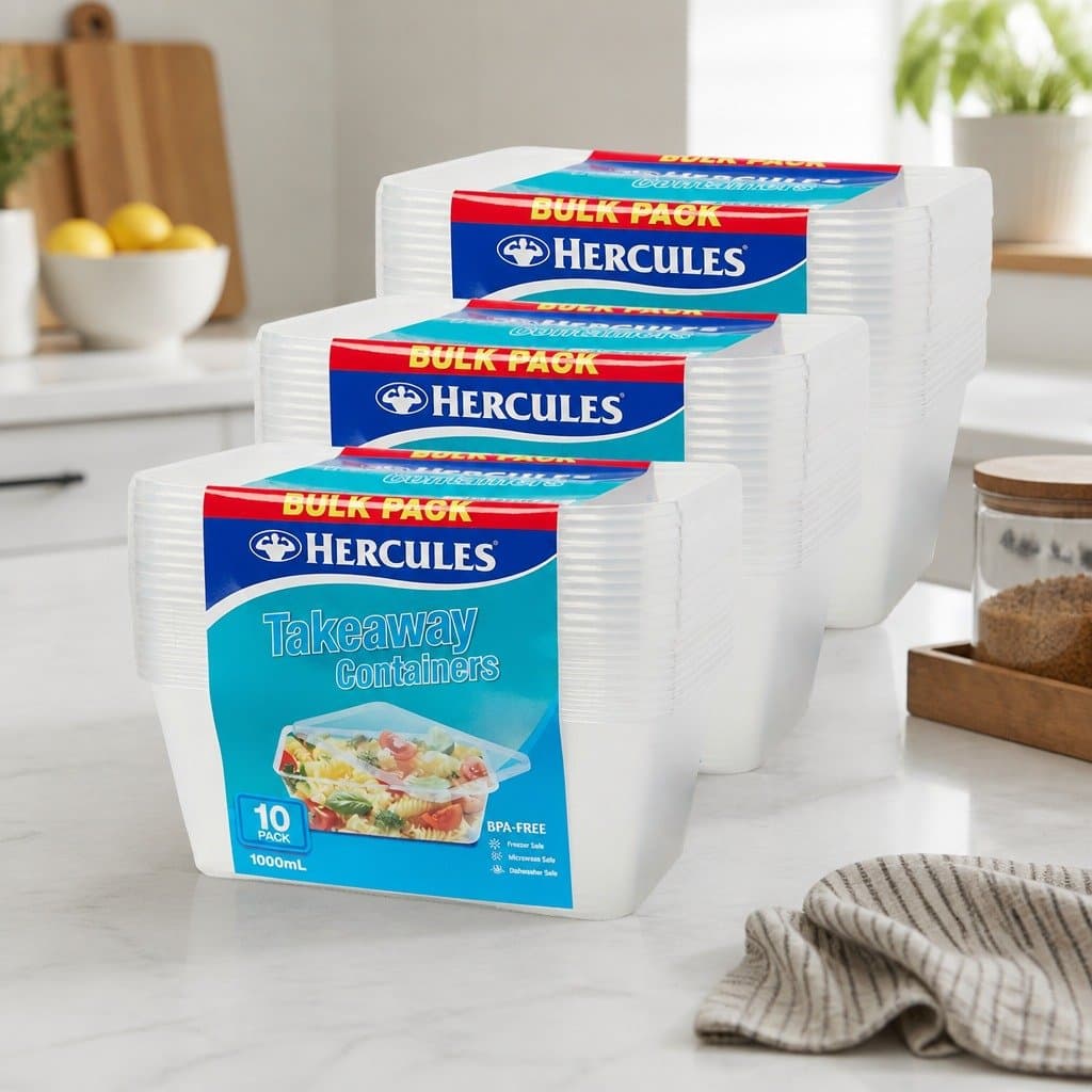 1000ml Takeaway Food Containers 10 Pack x3