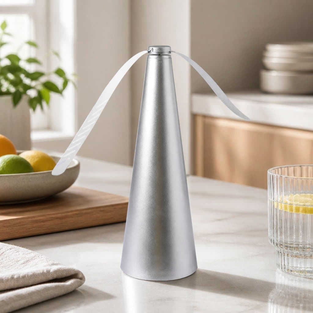 Portable Chemical-Free Fly Repellent with Soft Blades