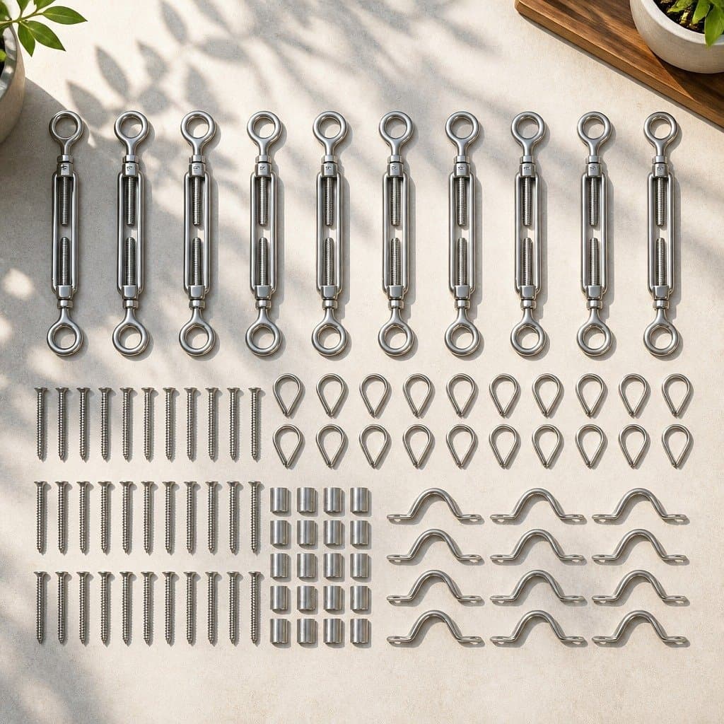 DIY Balustrade Wire Rope Kit with Turnbuckles