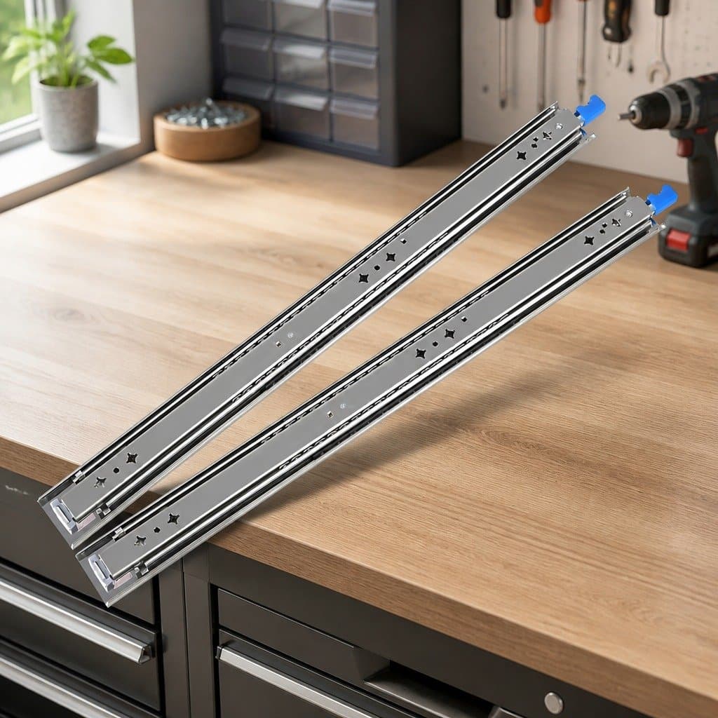 813MM Heavy Duty Locking Drawer Slides with Full Extension